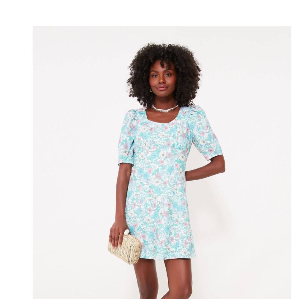 Floral Puff Sleeve Sallie Dress- Hyacinth House